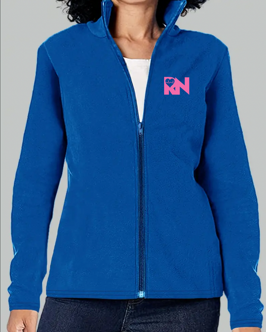 New RN fleece blue RN womens jacket