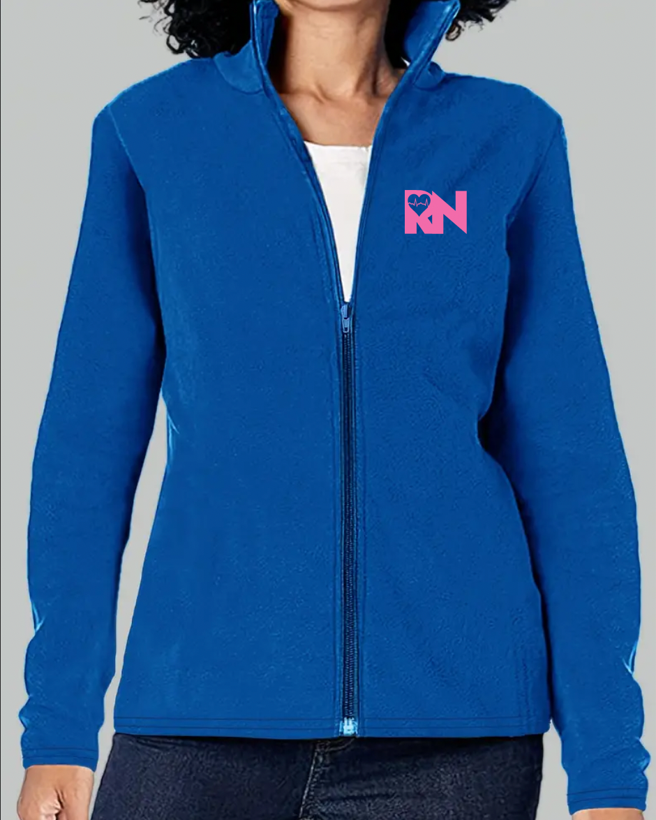 New RN fleece blue RN womens jacket